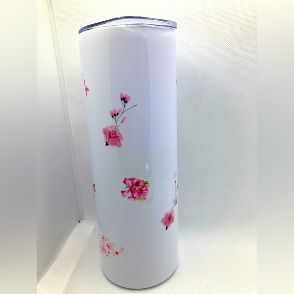 HANDMADE Pink Strength: 20 oz Tumbler for Breast Cancer Awareness - Picture 5 of 5